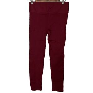 Fabletics NWT’s Seamless High-Waisted Compressive Merlot Leggings Size XL
